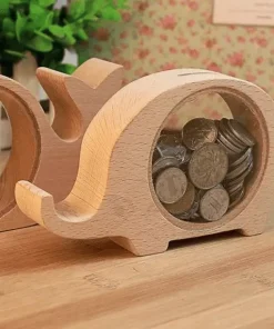 Tirelire Eléphant en Bois