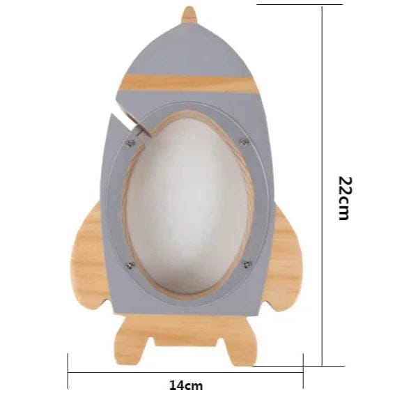 Tirelire Fusée en Bois – Image 7