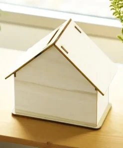 Tirelire Maison en Bois