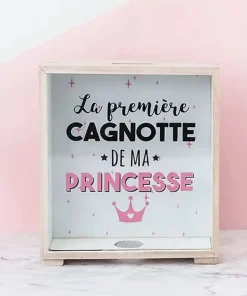 Tirelire Fille en Bois