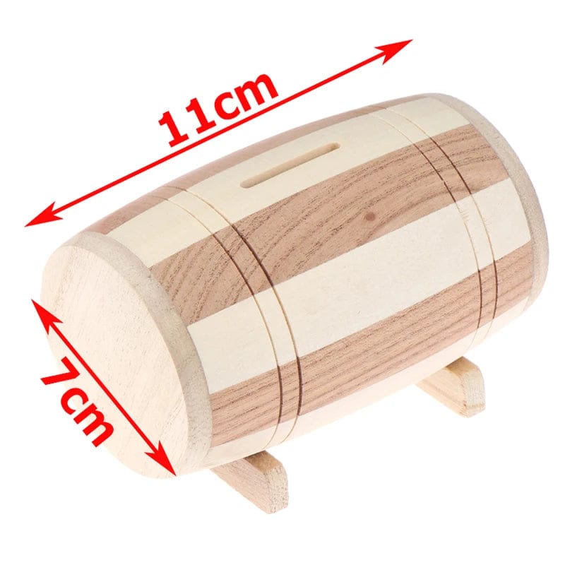 Tirelire Tonneau en Bois – Image 7
