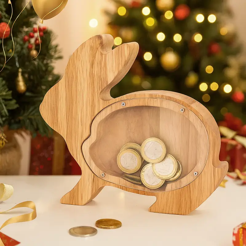 Tirelire en Bois pour le Black Friday